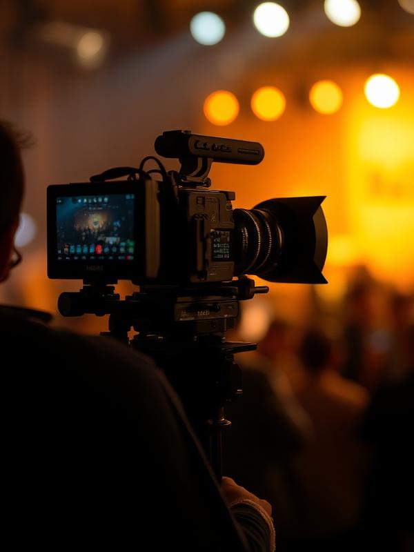 Bastidores de captação de vídeo institucional